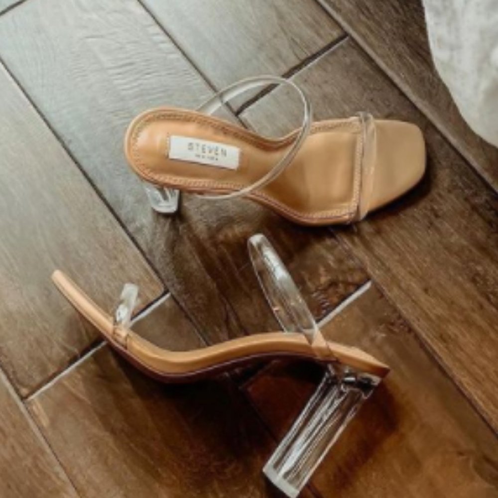 Steven  Jacee clear sandal